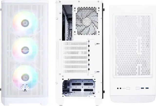 Alt view image 7 of 7 - BitFenix Nova Mesh TG White Case ARGB Edition BFC-NVM-300-WWGKW-4A EATX/ATX/Micro ATX/Mini ITX Tempered Glass/AURA SYNC