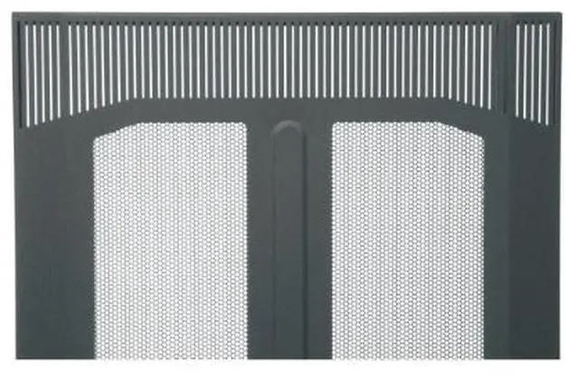 Main image of Middle Atlantic 12SP Vented Front Door - Vented front door with 25% open area - Can be installed to hinge right or left - Black textured powder coat finish - VFD-12