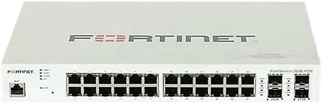 Main image of Fortinet FS-224E-POE Fortiswitch 224E-Poe - Switch - L3 - Managed - 12 X 10/100/1000 (Poe+) + 12 X 10/100/1000 + 4 X Gigabit Sfp - Rack-Mountable - Poe+ (180 W)