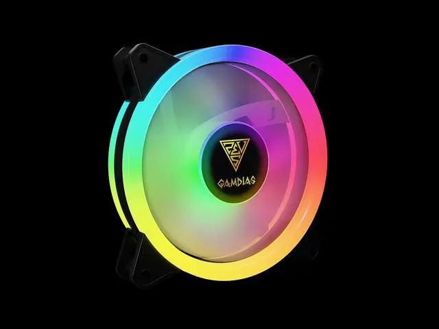 Alt view image 2 of 9 - GAMDIAS AEOLUS M2-1204R 120MM RGB 4 in 1 Fan Pack with Remote Controller, 4-Pack.