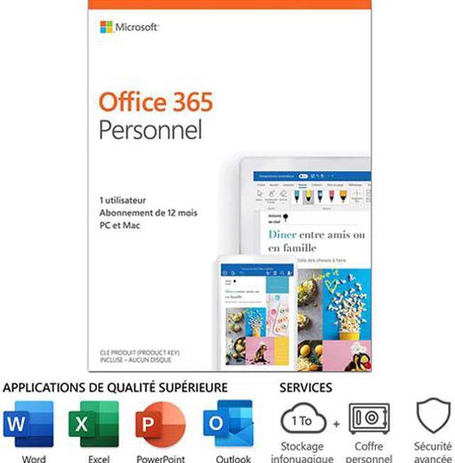 Microsoft Office 365 Personal, 12-Month Subscription, 1 Person, PC