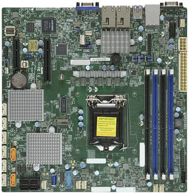 Alt view image 3 of 4 - Supermicro X11SSH-CTF Motherboard