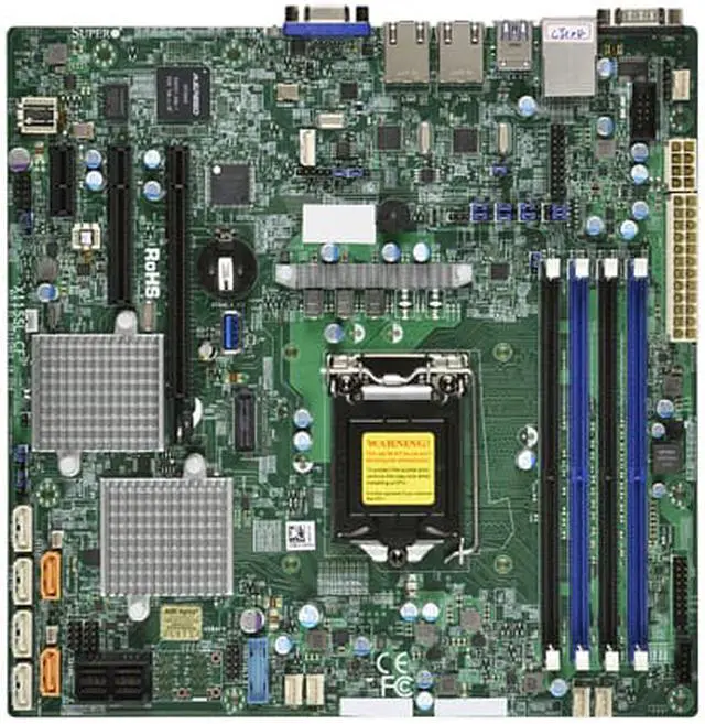 Alt view image 2 of 3 - Supermicro X11SSL-CF Motherboard