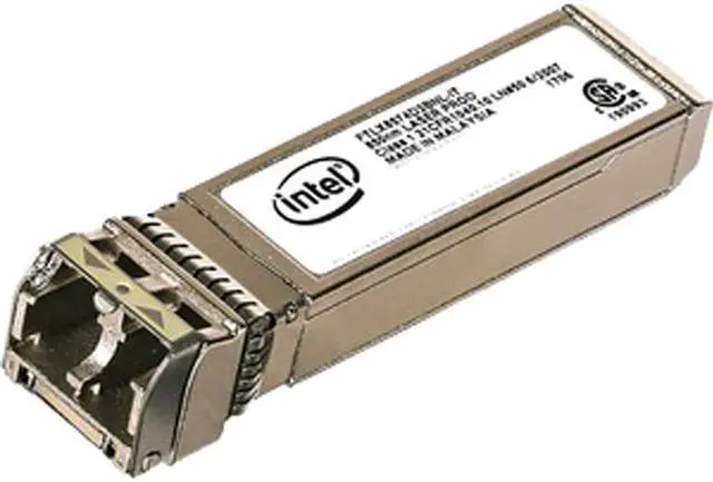 Main image of Intel SFP+ Module - For Data Networking, Optical Network 1 x 10GBase-SR Network - Optical Fiber Multi-mode - 10 Gigabit Ethernet - 10GBase-SR - Hot-pluggable
