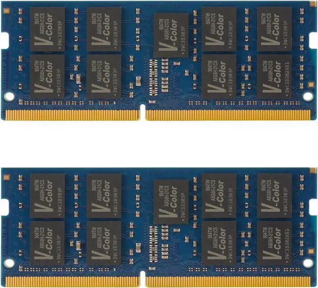 Alt view image 2 of 4 - V-COLOR 32GB (2 x 16GB) ECC SO-DIMM DDR4 2666MHz (PC4-21300) for NAS Micro Server/Workstations 2Rx8 CL19 1.2V (TES416G26D819K-VKC)