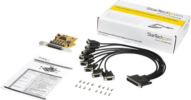 Alt view image 6 of 6 - StarTech 8-Port PCI Express RS232 Serial Adapter Card PEX8S1050