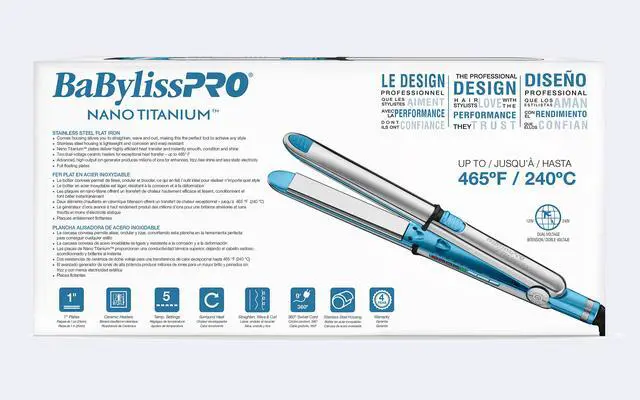 Alt view image 3 of 11 - BaBylissPRO Nano Titanium™ Prima3100 1" Ionic Styling Iron, BNT3100TUC