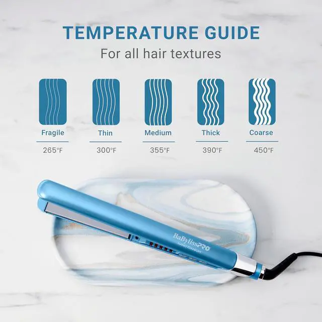 Alt view image 9 of 14 - BaByliss Pro Nano Titanium 1" Ultra-Sleek Hair Straightener, Flat Iron, BNT130T