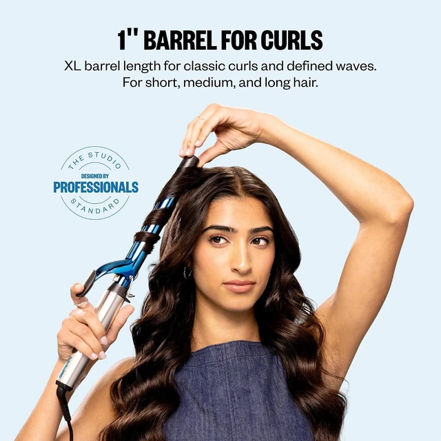 Alt view image 4 of 10 - BABYLISS PRO Nano Titanium™ 1" Extended Barrel Curling Iron BNTW100XLUC