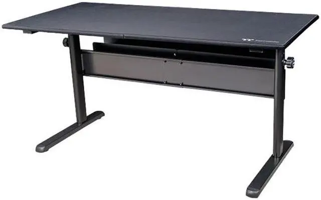 Alt view image 2 of 6 - Thermaltake Tt Gaming Level 20 GT Battlestation Computer Gaming Desk Adjustable Heights Scratch Resistant Surface Full-sized Desk Mat Cable Management System GD-LBS-BRHANX-01