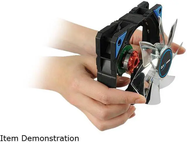 Alt view image 7 of 7 - Enermax D.F. VEGAS Blue LED Light 120mm Fan Dust Free Rotation Technology High Technology PWM Speed Control, Black, UCDFV12P-BL