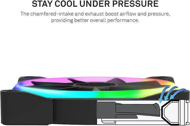 Alt view image 5 of 7 - NZXT AER RGB 2 120mm Triple Starter Black - RGB LED - Fluid Dynamic Bearing - PWM Fan + RGB Lighting Controller