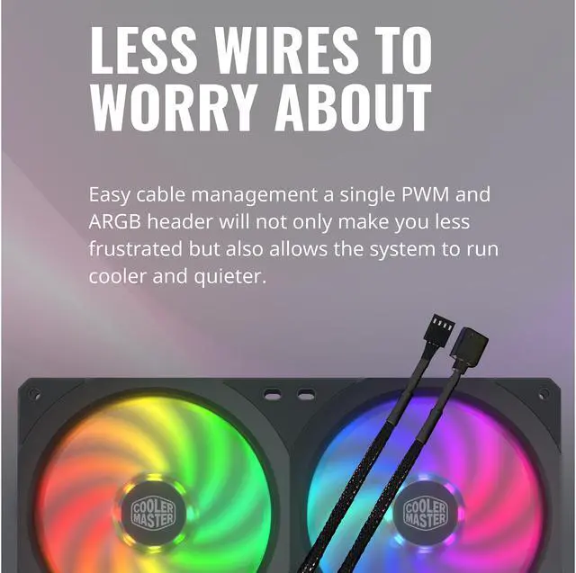 Alt view image 7 of 18 - COOLERMASTER MFX-B2D2-18NPA-R1 MasterFan SF240R ARGB Fan