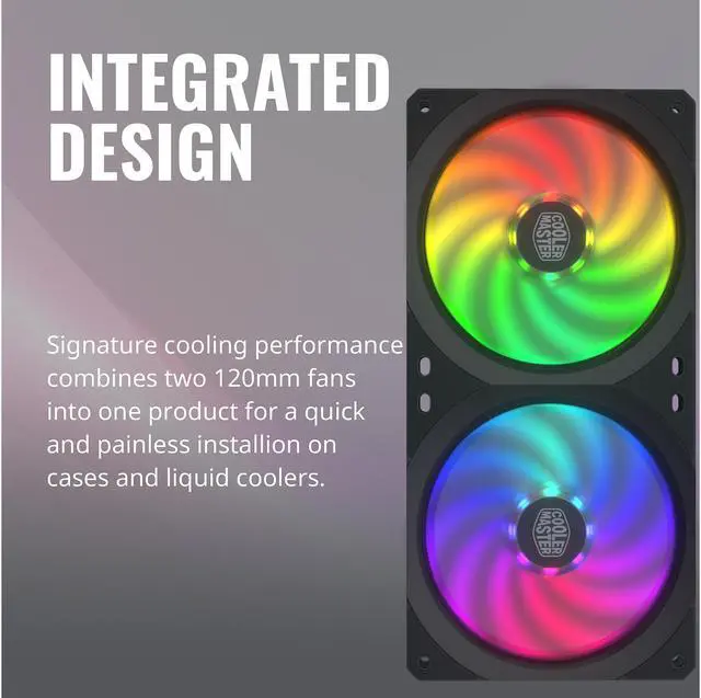 Alt view image 8 of 18 - COOLERMASTER MFX-B2D2-18NPA-R1 MasterFan SF240R ARGB Fan