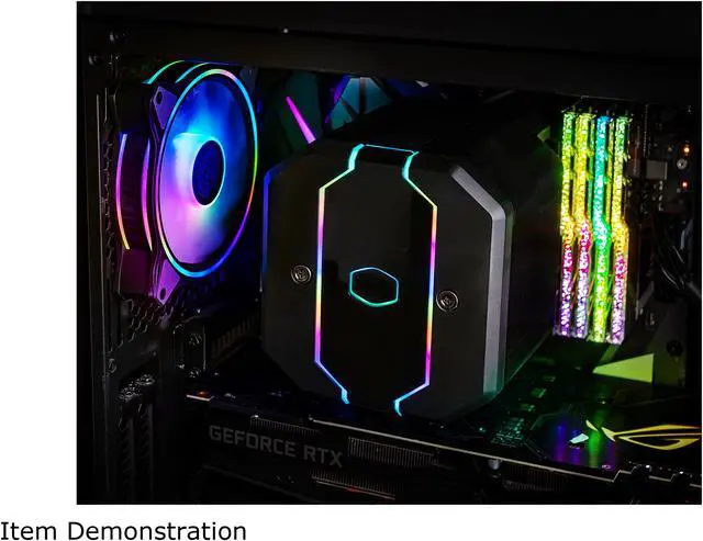 Alt view image 5 of 6 - Cooler Master MasterFan MF120 HALO Addressable RGB 120mm Fan with Duo-Ring ARGB LED Lighting