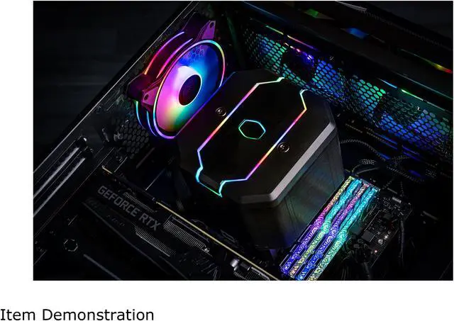 Alt view image 6 of 6 - Cooler Master MasterFan MF120 HALO Addressable RGB 120mm Fan with Duo-Ring ARGB LED Lighting