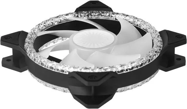 Alt view image 5 of 12 - Cooler Master MasterFan MF120 Prismatic Addressable RGB 120mm Fan with Radiant Crystalline Lighting Effect - Crystallized Loop with Tri-Loop ARGB Lighting, 24+6 Individually controlled ARGB LEDs