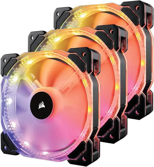 Main image of Corsair Certified Refurbished HD120, 120mm High Performance RGB LED PWM three fans with controller