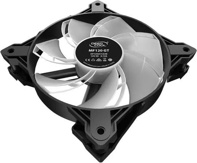 Alt view image 9 of 15 - DeepCool MF120 GT A-RGB X-Frame, 5V 3-Pin Motherboard Connector, included 4-port PWM Fan Hub, 6-port RGB hub and Wire Controller, 3 Fan Pack