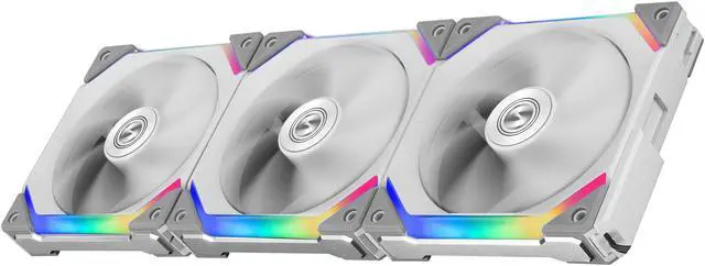 Alt view image 4 of 6 - LIAN LI UNI FAN SL120 RGB White 3x 12cm Fan Pack with Controller - UF-SL120-3W