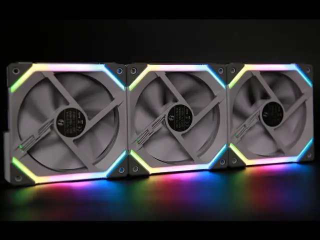 Alt view image 5 of 6 - LIAN LI UNI FAN SL120 RGB White 3x 12cm Fan Pack with Controller - UF-SL120-3W