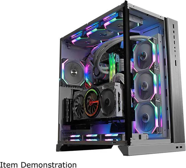 Alt view image 7 of 6 - LIAN LI UNI FAN SL120 RGB White 3x 12cm Fan Pack with Controller - UF-SL120-3W