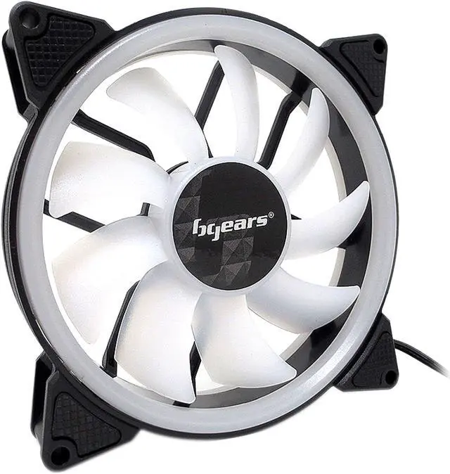 Alt view image 3 of 10 - BGears b-DualRing 120mm 30 White LEDs fan with 101 CFM at 2000 RPM