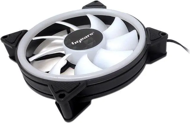 Alt view image 5 of 10 - BGears b-DualRing 120mm 30 White LEDs fan with 101 CFM at 2000 RPM
