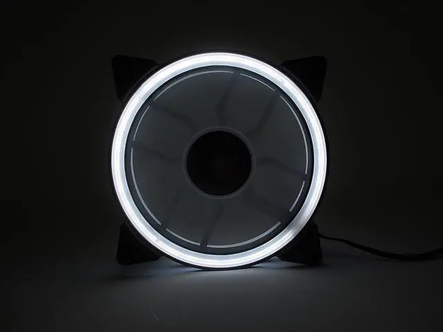 Alt view image 6 of 10 - BGears b-DualRing 120mm 30 White LEDs fan with 101 CFM at 2000 RPM