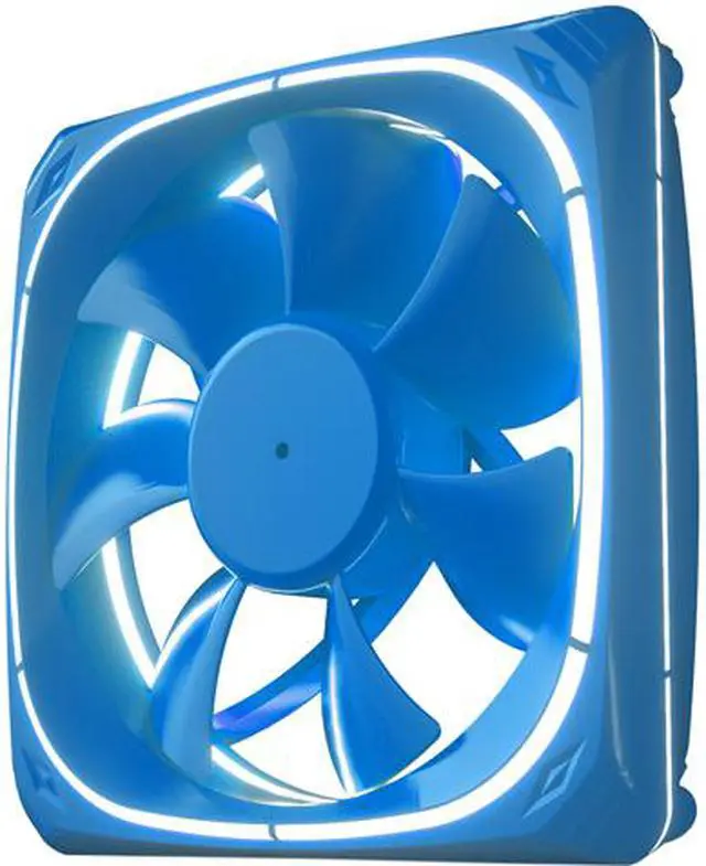 Main image of Vetroo DF120 120mm Case Fan White LED Lighting PC Cooling Fan w/ Blue Fan Frame for Radiator / CPU Cooler / Computer Case