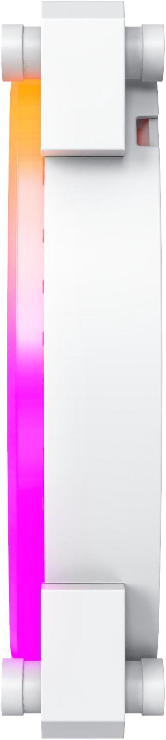 Alt view image 6 of 6 - Montech AX 140 ARGB Standard Fan  1600PWM, High-End Durability, Silent Performance, and Stunning ARGB Design (140mm, White)