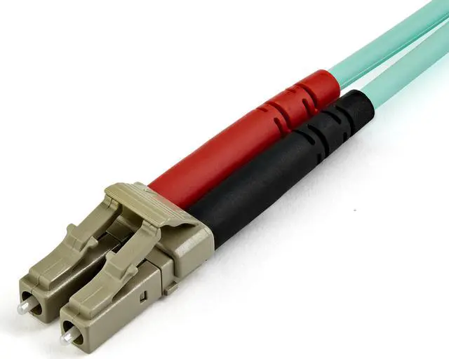 Alt view image 2 of 4 - StarTech.com 15m (50ft) LC/UPC to LC/UPC OM3 Multimode Fiber Optic Cable, Full Duplex Zipcord Fiber, 100Gbps, LOMMF, LSZH Fiber Patch Cord - A50FBLCLC15