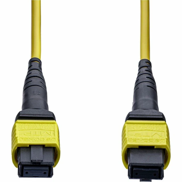 Alt view image 3 of 7 - StarTech 2m (6.6ft) MTP/MPO Fiber Optic Cable - 12F Type-A - OS2 Single Mode MTP/APC Female Fiber Jumper - 9/125, OFNP Plenum - OS2MTP12AOFNP2M