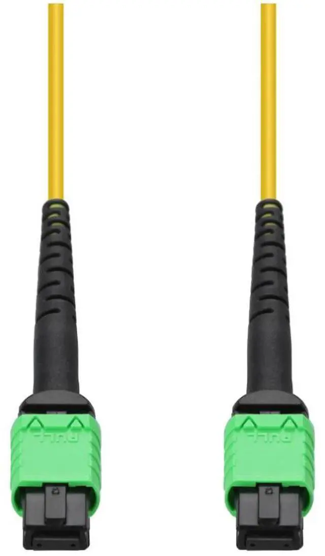 Main image of AddOn 10m MPO/APC to MPO/APC Yellow OS2 OFNR 12-Strand SMF Fiber Patch Cable