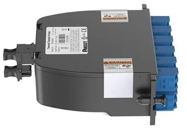 Alt view image 2 of 4 - Panduit OS2 OptiCom Fiber Cassette - 2 MPO to 12 Duplex LC - Supports 24 Fibers - FC29N-24-10U