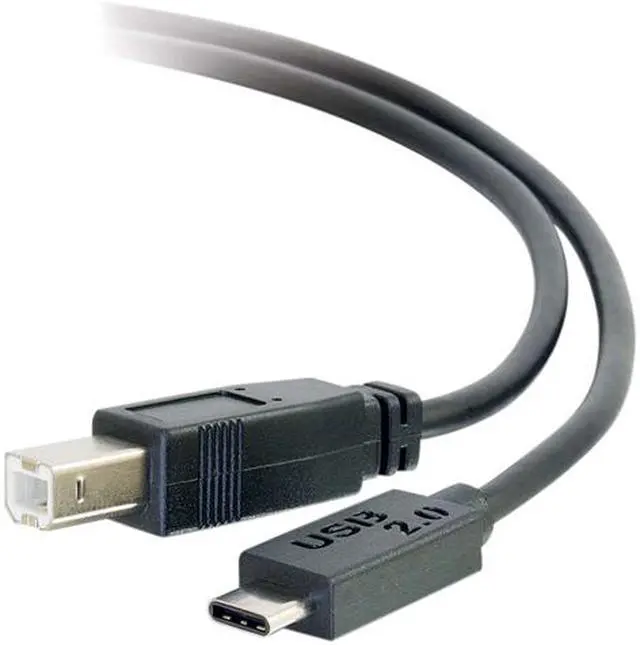 Main image of C2G 28859 6FT USB 2.0 USB-C TO USB-B CABLE M/M - BLACK