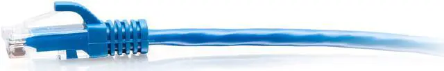 Alt view image 2 of 2 - C2G 6ft Cat6a Snagless Unshielded UTP Slim Ethernet Patch Cable Blue C2G30130