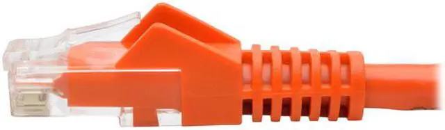 Alt view image 3 of 5 - Tripp Lite Cat6 Gigabit Ethernet Snagless Molded Patch Cable UTP Orange RJ45 M/550Mhz 2Ft 2' (N201-002-OR)