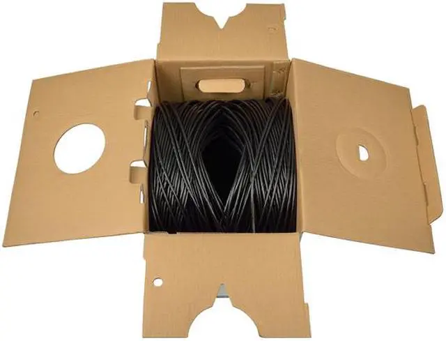 Alt view image 3 of 3 - Tripp Lite 1000ft Cat5e 350 MHz Bulk Solid-Core PVC Cable, Black