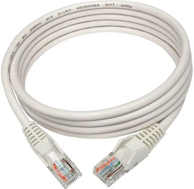Main image of TRIPP LITE CONNECTIVITY N001-005-WH 5FT CAT5E WHITE UTP RJ45 M/M