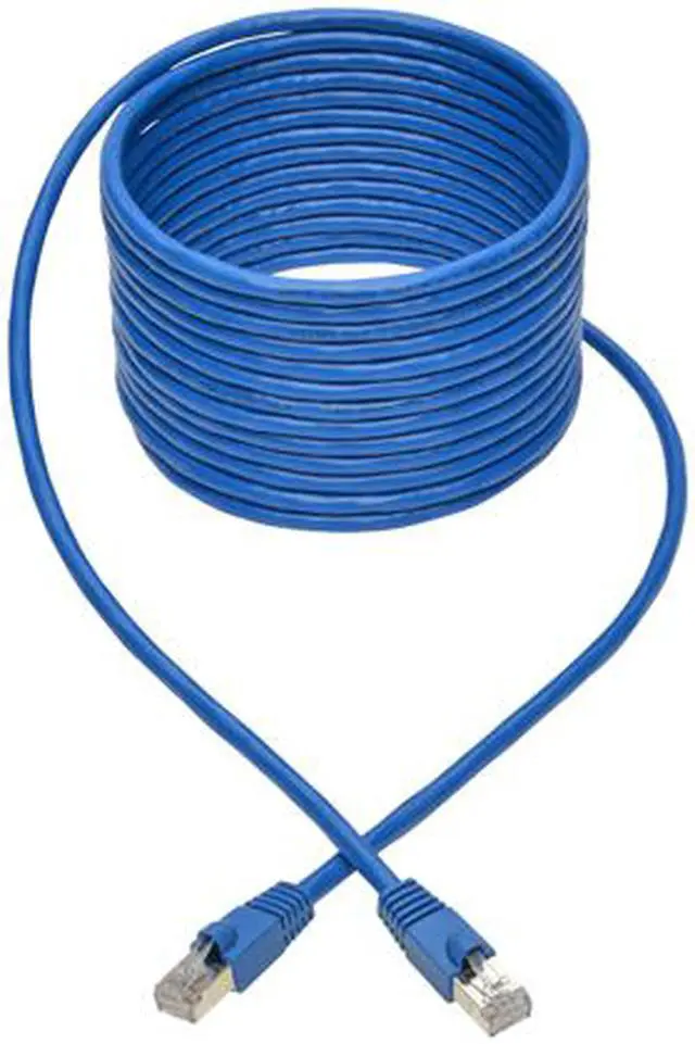 Alt view image 5 of 5 - Tripp Lite Cat6a Snagless Shielded STP Patch Cable 10G, PoE, Blue M/M 20 ft. (N262-020-BL)