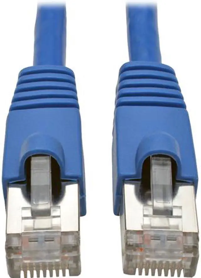 Main image of Tripp Lite Cat6a Snagless Shielded STP Patch Cable 10G, PoE, Blue M/M 25 ft. (N262-025-BL)