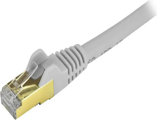 Alt view image 2 of 2 - StarTech 25ft Cat6a STP Snagless Shielded Ethernet Patch Cable - Gray