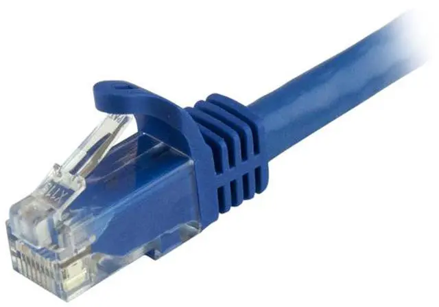Alt view image 2 of 4 - StarTech N6PATCH20BL 20 ft. Blue Cat6 Patch Cable with Snagless RJ45 Connectors - Long Ethernet Cable - 20 ft. Cat 6 UTP Cable
