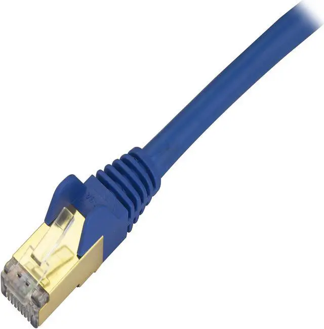 Alt view image 2 of 3 - StarTech.com 25 ft Cat6a Patch Cable - Shielded (STP) - Blue - 10Gb Snagless Cat 6a Ethernet Patch Cable