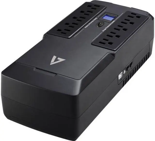 Main image of V7 750 VA Desktop UPS LCD 10 Outlets 120V - UPS1DT750-1N
