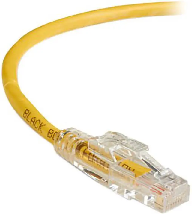 Main image of Black Box GigaTrue 3 CAT6 550-MHz Lockable Patch Cable (UTP), Yellow, 15-ft. (4.5-m)