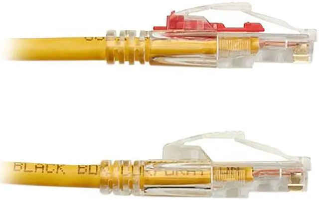 Alt view image 2 of 4 - Black Box GigaTrue 3 CAT6 550-MHz Lockable Patch Cable (UTP), Yellow, 15-ft. (4.5-m)