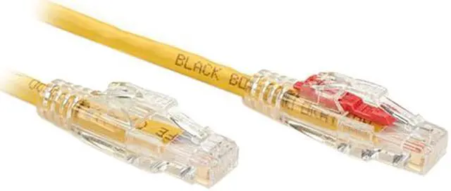 Alt view image 3 of 4 - Black Box GigaTrue 3 CAT6 550-MHz Lockable Patch Cable (UTP), Yellow, 15-ft. (4.5-m)