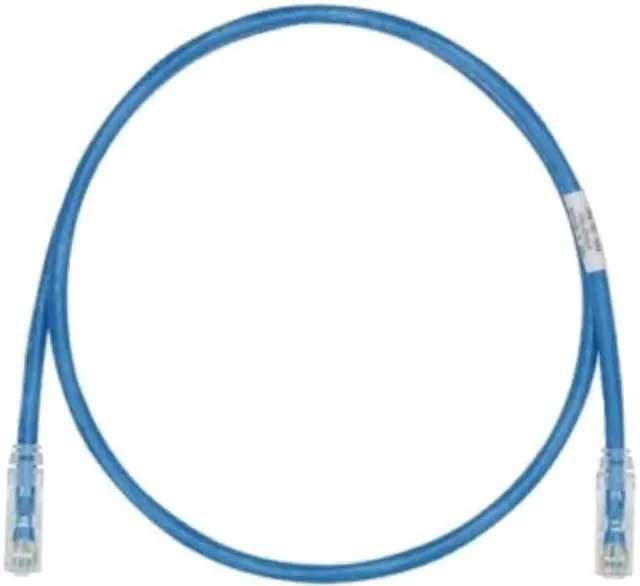 Main image of Panduit UTP28SP1BU Cat6 28awg UTP Network Patch Cable, 1 Ft Blue
